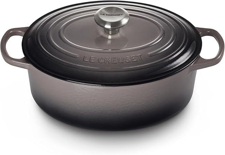 Le Creuset Enameled Cast Iron Signature Oval Dutch Oven, 5 qt, Oyster