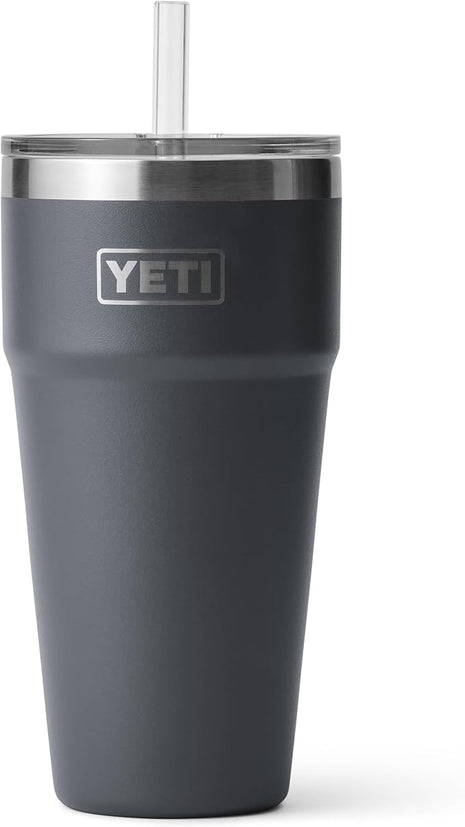 YETI Rambler 26 oz Straw Cup, Vacuum Insulated, Stainless Steel with Straw Lid