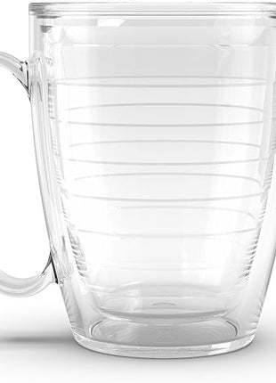 Tervis 16oz Clear Insulated Mug Collection - 4pk, Keeps Drinks Cold & Hot, Made in USA, BPA-free, Transparent, Reusable Coffee Cup