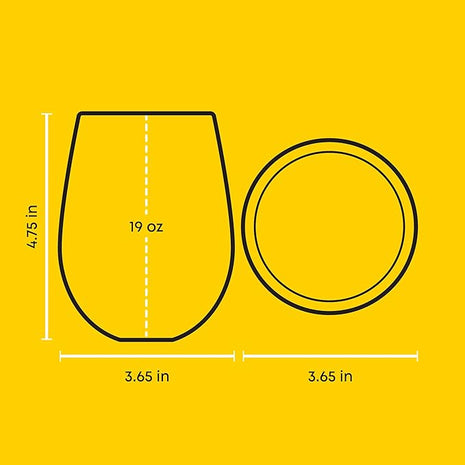 JoyJolt Star Wars™ Helmet Hues Tumblers Stemless Glasses. Set of 4 Large 19oz Glass Drinking Glasses, Wars Kitchen Gifts and, Collectibles for Adults