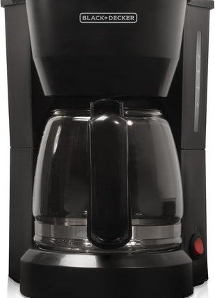 BLACK+DECKER 5-Cup Coffeemaker, Black, DCM600B