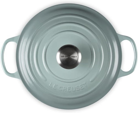 Le Creuset Enameled Cast Iron Signature Round Sauteuse, 3.5qt., Sea Salt