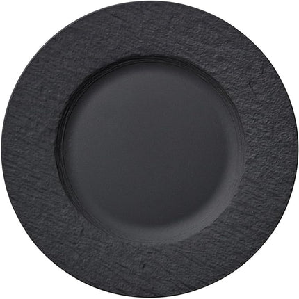 Villeroy & Boch Manufacture Rock Salad Plate, 8.5 in, Premium Porcelain, Black