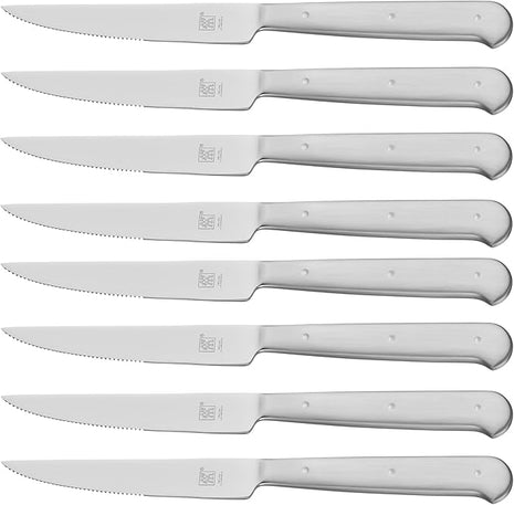 ZWILLING Porterhouse Razor-Sharp Steak Knife Set of 8 with Black Presentation Case, Gift Set