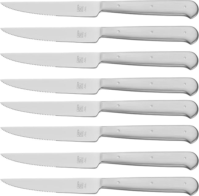 ZWILLING Porterhouse Razor-Sharp Steak Knife Set of 8 with Black Presentation Case, Gift Set