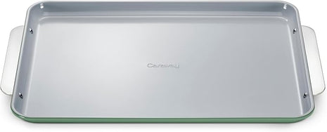 Caraway Non-Stick Ceramic Baking Sheet - Naturally Slick Ceramic Coating - Non-Toxic, PTFE & PFOA Free - Perfect for Baking, Roasting, and More - Large (18" x 13") - Sage