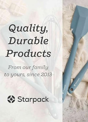Starpack 'Flip & Whip' Premium Silicone Baking Utensils Set (5 Pcs) - Cooking Utensils with Heat Resistant to 600°F - Baking Utensils - Large & Small Spatulas, Whisk & Basting - Brush Baking Tool Set
