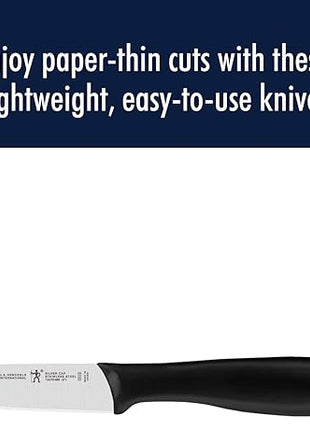 ZWILLING HENCKELS Silvercap Razor-Sharp 3-inch Paring Knife, German Engineered Informed by 100+ Years of Mastery, Black