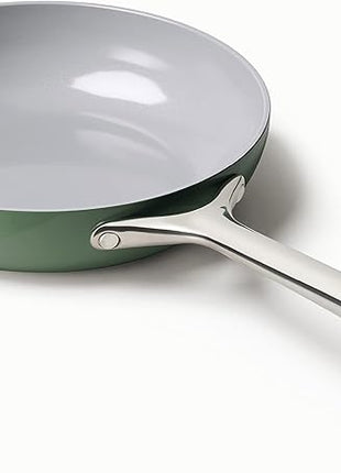 Caraway Nonstick Ceramic Frying Pan (2.7 qt, 10.5") - Non Toxic, PTFE & PFOA Free - Oven Safe & Compatible with All Stovetops (Gas, Electric & Induction) - Sage