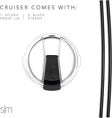 Simple Modern Officially Licensed NHL Calgary Flames 30oz Cruiser Tumbler Insulated Travel Mug Cup with Flip Lid and Straw