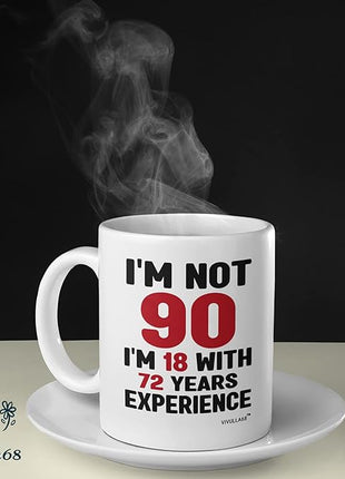 Vivulla68 90th Birthday Gifts For Women Men, 90 Year Old Birthday Gifts For Women, 90th Birthday Gift Ideas, Gifts For 90 Year Old Woman Man, 90 Yr Old Birthday, 90th Birthday Cups For Grandma Grandpa