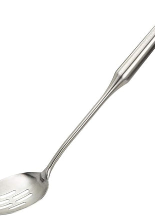 Stainless Steel Slotted Cooking Spoon, Large Metal Chef Strainer Utensil For Cooking, Serving, And Mixing, The #1 Dishwasher Safe Kitchen Tool, 15" Long Spoon With Holes