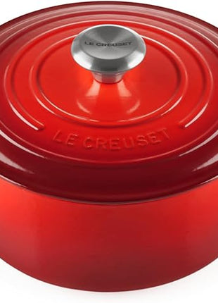 Le Creuset Enameled Cast Iron Signature Round Dutch Oven, 4.5 qt., Cerise