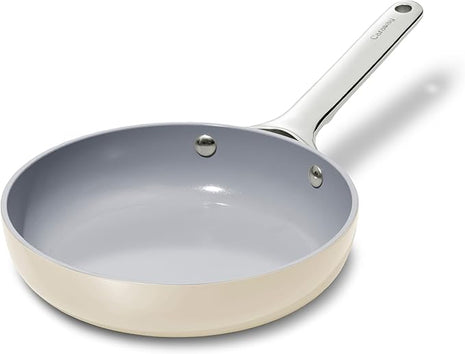 Caraway Nonstick Ceramic Mini Fry Pan (1.05 qt, 8") - Non Toxic, PTFE & PFOA Free - Oven Safe & Compatible with All Stovetops (Gas, Electric & Induction) - Cream
