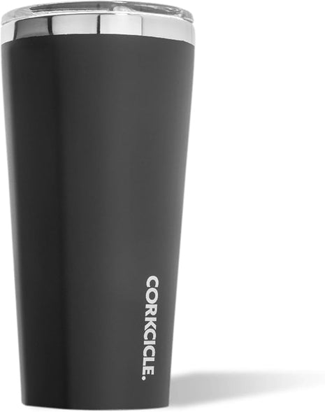 Corkcicle Classic Tumbler - Keeps Drinks Cold for 9 Hours & Hot for 3 - Triple-Insulated Stainless Steel - Holiday Tumbler Gift - 16 oz - Matte Black