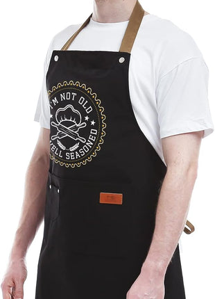 REHAVE Kitchen Gifts For Men, Women, Gifts for Mom, Gifts for Dad, Husband, Boyfriend, Brother, Wife, Girlfriend, Unique Birthday Gifts, Humor Apron for friends, Bff, Kitchen Chef Aprons Baking Gifts