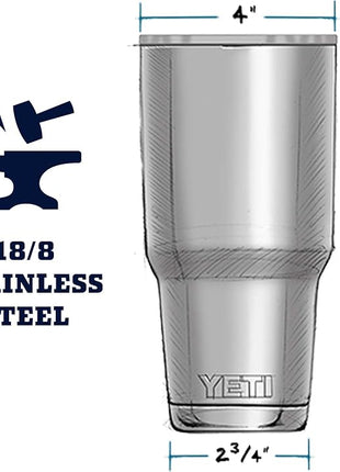 YETI Rambler 30 oz Stainless Steel Vacuum Insulated Tumbler w/MagSlider Lid