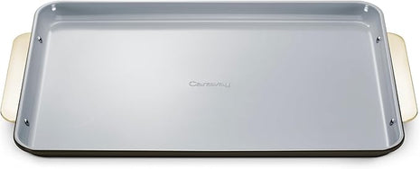 Caraway Non-Stick Ceramic Baking Sheet - Naturally Slick Ceramic Coating - Non-Toxic, PTFE & PFOA Free - Perfect for Baking, Roasting, and More - Large (18" x 13") - Black