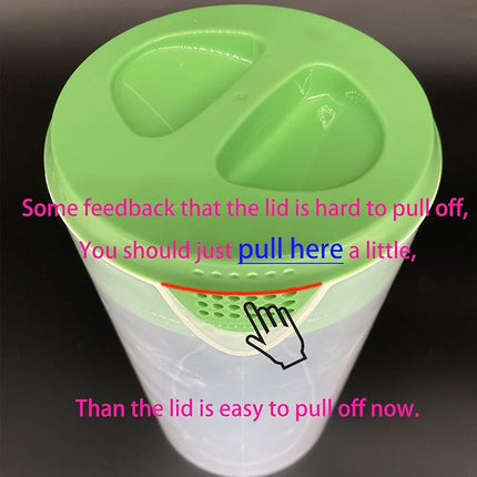 0.66 Gallon/2.5 Litre Plastic Pitcher with Lid BPA-FREE Eco-Friendly Carafes Mix Drinks Water Jug for Hot/Cold Lemonade Juice Beverage Jar Ice Tea Kettle (Blue, 81oz)