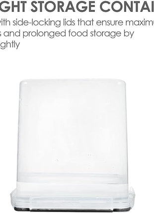 Vtopmart Food Storage Containers 2.5L / 84.5oz, 4 Pieces BPA Free Plastic Airtight Canister for Flour, Sugar, Baking Supplies, with 4 Measuring Cups and 24 Labels, Black