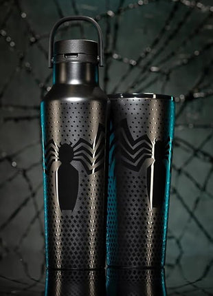 Corkcicle Marvel Tumbler - Insulated Stainless Steel Travel Cup - Cold & Hot Drinks - Reusable - Durable - Spill Proof Lid - Non-Slip Silicone Base - Easy Grip - BPA Free - 24 oz - Venom