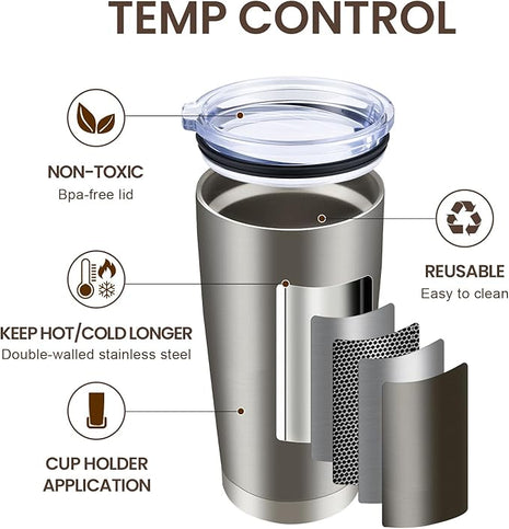 MEWAY 20oz Tumbler 12 Pack Double Wall Vacuum Insulated Travel Mug Bulk, Mix Color Stainless Steel Tumblers with Lid and Straw, Durable Powder Coated Coffee Cups for Cold & Hot Drinks（Color Mix, 12