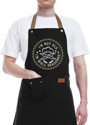 REHAVE Kitchen Gifts For Men, Women, Gifts for Mom, Gifts for Dad, Husband, Boyfriend, Brother, Wife, Girlfriend, Unique Birthday Gifts, Humor Apron for friends, Bff, Kitchen Chef Aprons Baking Gifts