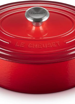 Le Creuset Enameled Cast Iron Signature Oval Dutch Oven, 2.75 qt., Cerise