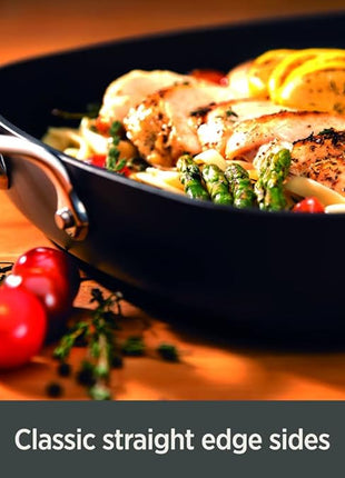 All-Clad Essentials Hard Anodized Nonstick Fry Pan Set 2 Piece, 8, 10,5 Inch Oven Broiler Safe 500F, Lid Safe 350F Pots and Pans, Cookware Black