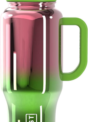 Coldest Tumbler with Handle and Straw - 100% Spill Proof Tumbler with Straw (3 Lids) - Stainless Steel Insulated Leakproof Tumblers for Women & Men - Cup Holder Friendly - 36 oz (Tinsel Nova)