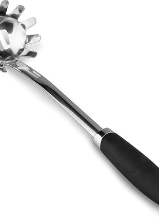 Brushed Stainless Steel Non-Slip Ergonomic Handle Pasta