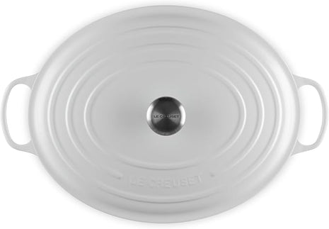 Le Creuset Enameled Cast Iron Signature Oval Dutch Oven, 15.5qt., White