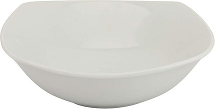 10 Strawberry Street Simply Square 16 Piece Dinnerware Set, Porcelain, White