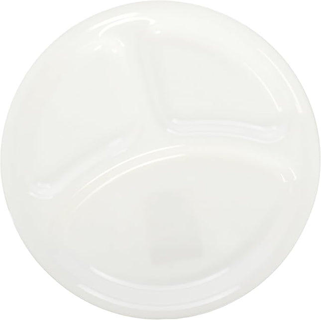 Corelle Livingware 10.25" Divided Dish - Set of 6 - Divided Plate, Dishwasher & Microwave Safe