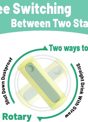 40 OZ Tumbler Lid Replacement Fit for Stanley Cup, 2 Pack Clear Replacement Lids Fit for Stanley Travel Tumbler, Spill Proof Tumbler Covers for Stanley Cup Accessories (Clear - Pomelo)