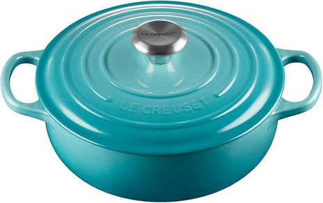 Le Creuset Enameled Cast Iron Signature Sauteuse Oven, 3.5 qt., Caribbean