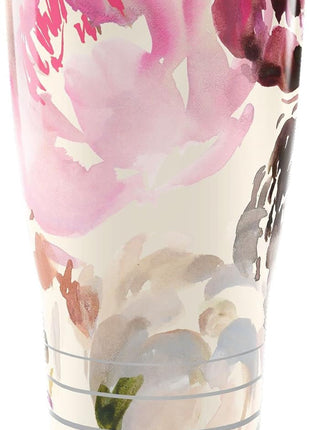 Tervis Traveler Kelly Ventura Floral Collection Triple Walled Insulated Tumbler Travel Cup Keeps Drinks Cold & Hot, 30oz, Posy