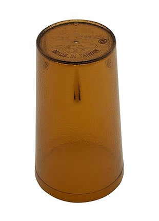 G.E.T. 6612-1-A Heavy-Duty Plastic Restaurant Tumblers, 12 Ounce, Amber (Set of 12)
