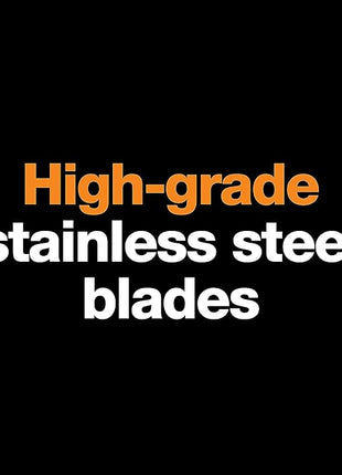 Fiskars Original Orange Handled Scissors 2-Piece Set, 5" Micro Tip and 8" Stainless Steel Scissors, Paper and Fabric Supplies for Office and Arts and Crafts Set, Orange