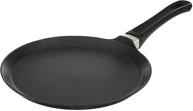 Scanpan Classic 10-inch Nonstick Crepe Pan – Compatible with Gas and Electric Stovetops, Metal Utensil Safe, Oven Safe to 500°F, Dishwasher Safe, Black