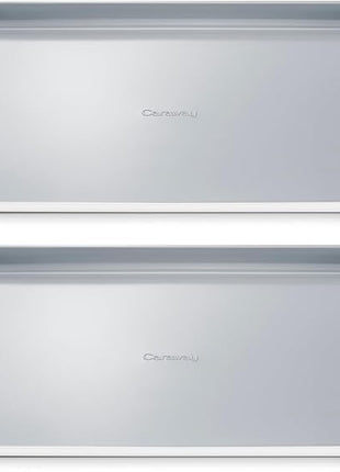 Caraway Non-Stick Ceramic Large Baking Sheet Duo - Naturally Slick Ceramic Coating - Non-Toxic, PTFE & PFOA Free - Perfect for Baking, Roasting, and More - Large (18" x 13") - White