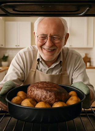 HIC Kitchen Roasting Octagonal Baking Rack, Chrome-Plated Steel Wire, Fits Oval And Smaller Roasting Pans, 10 x 6 x 0.5-Inches