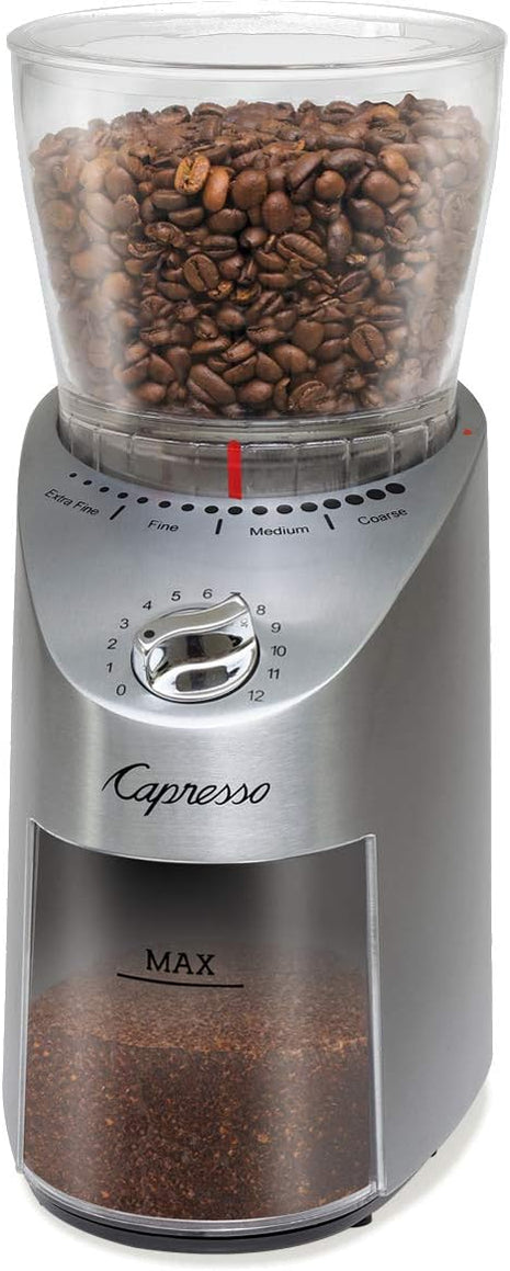 Capresso Infinity Plus Stainless Steel Conical Burr Grinder