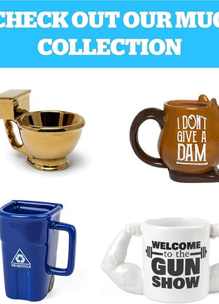 BigMouth Inc. Game Over Ceramic Coffee Mug, Video Game Controller Handle Cup, Gamer Gift, Holds 14 Ounces