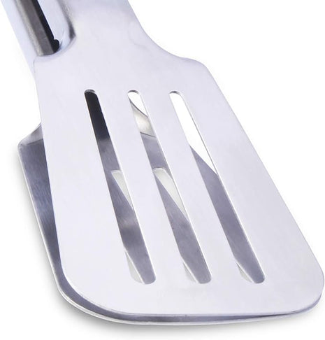 Premium 304 Stainless Steel Barbecue Turners, Heavy Duty Non-Stick BBQ Cooking Kitchen Tongs