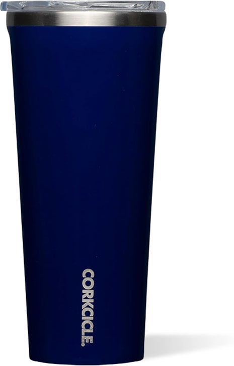 Corkcicle Classic Tumbler - Keeps Drinks Cold for 9 Hours & Hot for 3 - Triple-Insulated Stainless Steel - Holiday Tumbler Gift - 24 oz - Gloss Midnight Navy