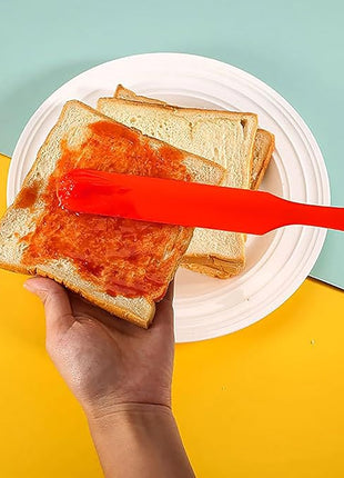 5 Pcs Silicone Jar Spatulas,Sourdough Spatula with Long Handle,Cake Cream Butter Spatulas(5 Pcs)