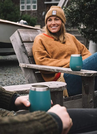 YETI Rambler 10 oz Wine Tumbler, Vacuum Insulated, Stainless Steel, NO LID