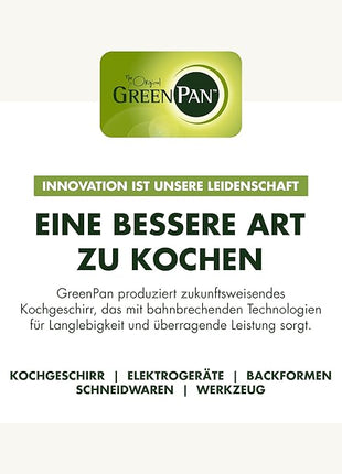 GreenPan Rio Healthy Ceramic Nonstick 10" Frying Pan Skillet, PFAS-Free, Dishwasher Safe, Black