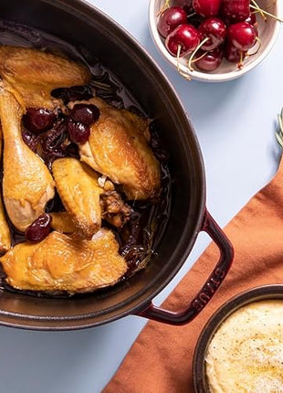 STAUB Cast Iron Roaster/Cocotte, Oval 33 cm, 6.7 L, Grenadine